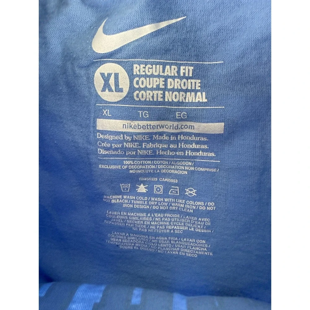 Nike Jordan T-Shirt Lot Mens XL Blue North Carolina Tar Heels MJ‎ 23 Basketball